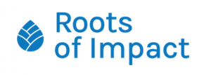 Roots of Impact logo white